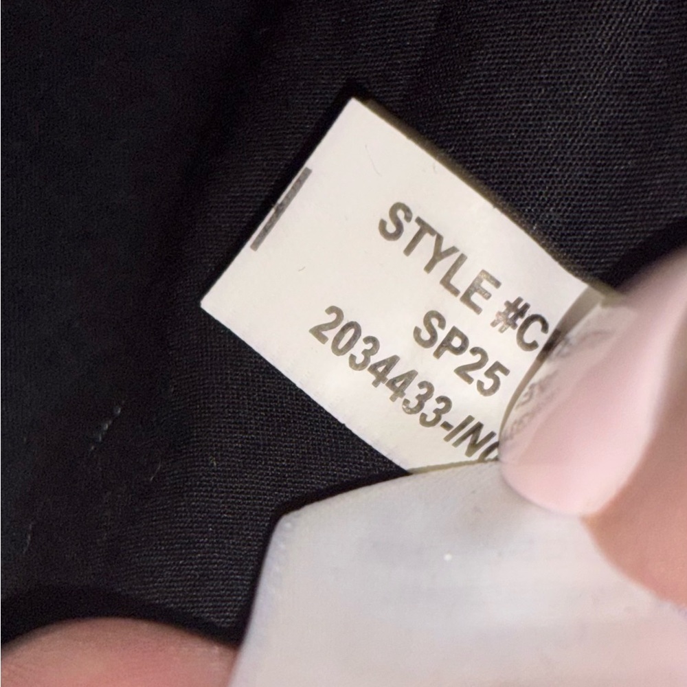 NWT J.Crew Hyacinth midi dress in cotton poplin Black Medium Smocked Preppy - Picture 13 of 13